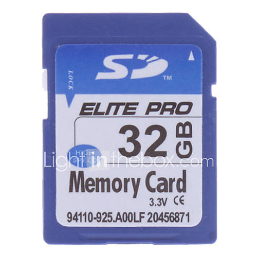 32GB Hi speed Elite Pro SD Memory Card(Blue)