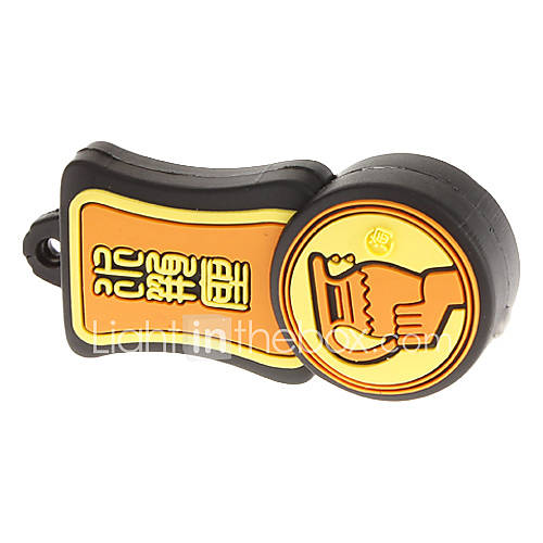 4GB Orange Aquarius Star Sign Pattern USB 2.0 Flash Drive