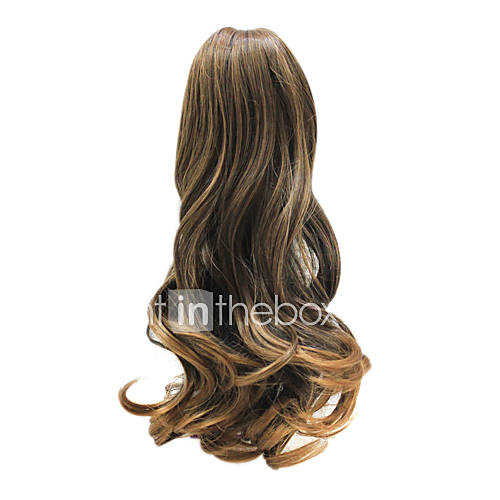 20 Inch Synthetic Mixed Color Popular Wave Ponytail Hair Extensions