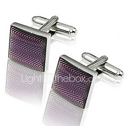 Purple Stripe Cufflinks