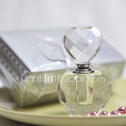 Pretty Heart Design Crystal Perfume Bottle