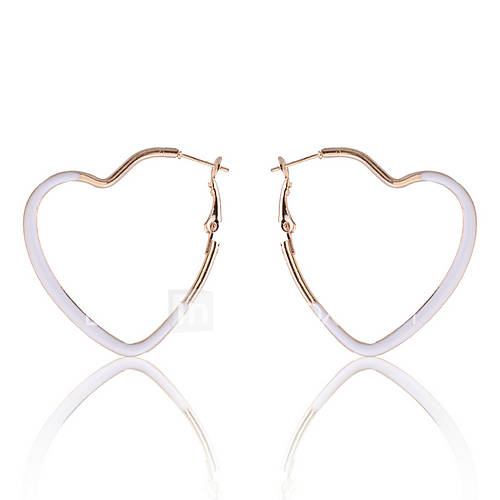 Color Alloy Heart Pattern Earrings(Assorted Colors)