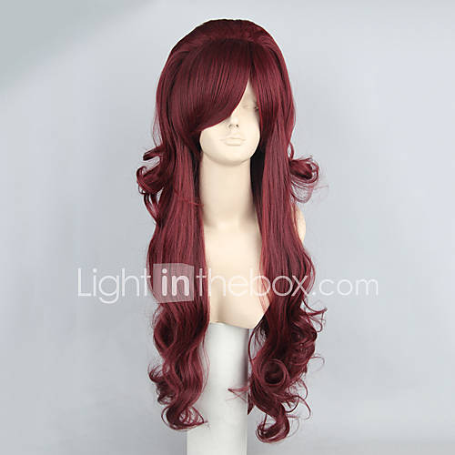 Wine Red Beehive 80cm Aristocrat Lolita Wig