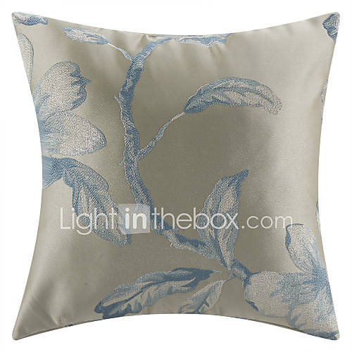 18 Square Traditional Jacquard Polyester Decorative Pillow Cover