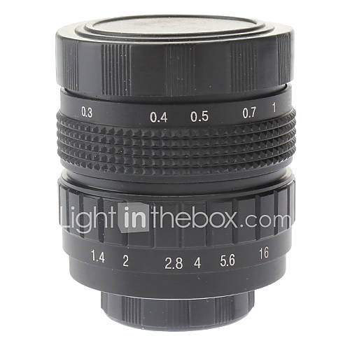 50mm F1.4 CCTV Lens on Micro 2/3 C (Black)