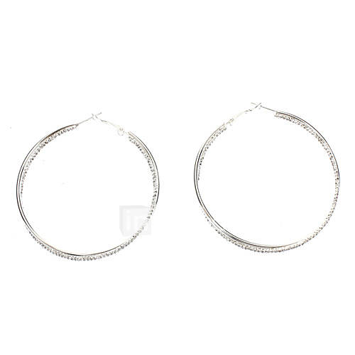 The Bifilar Winding Plating Tremella Circle Earring