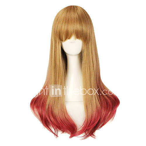 Brown and Wine Red 65cm Sweet Lolita Wig