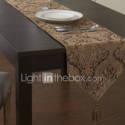 European Style Cotton Chenille Table Runner