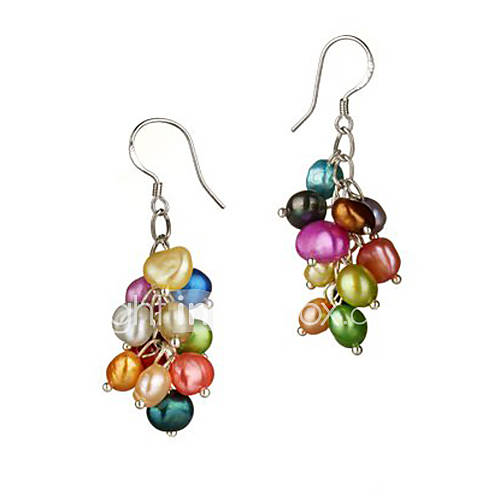 Beautiful Colorful Pearl Womens Earrings