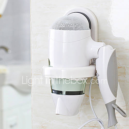 Simple and Convenient ABS Hairdryer Shelf