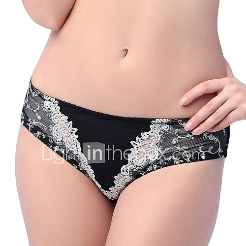 Ladys V Pattern Lace Briefs Panties