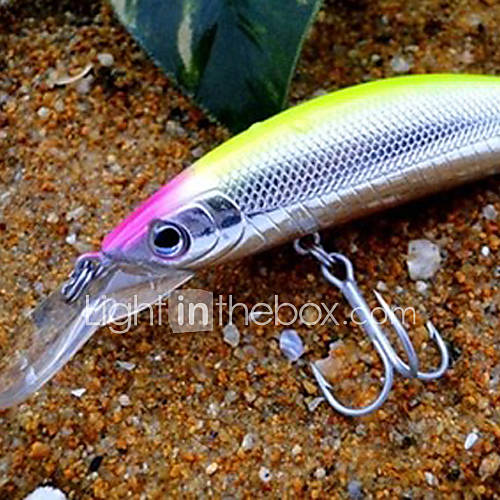 Trulinoya Hard Bait Minnow 105mm/17g/2.5m Fishing Lure with VMC Hook (Random Color)
