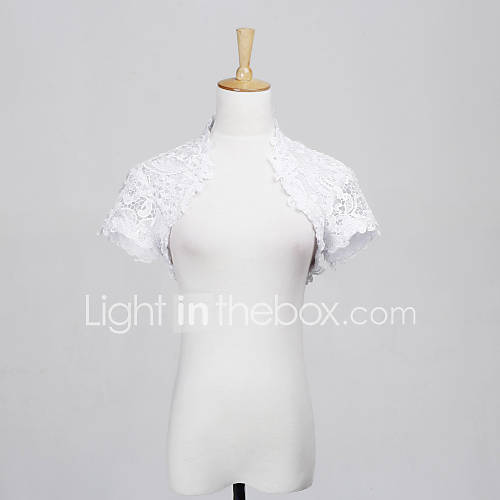 Short Sleeve Lace Party/Casual Wrap/Jacket (More Colors)