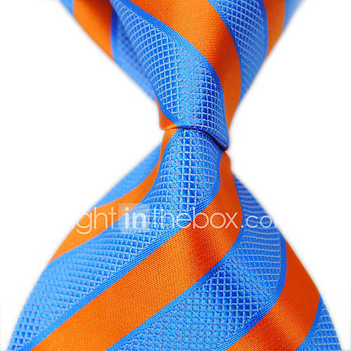 Mans Stylish Classic Oblique Stripes Woven Necktie