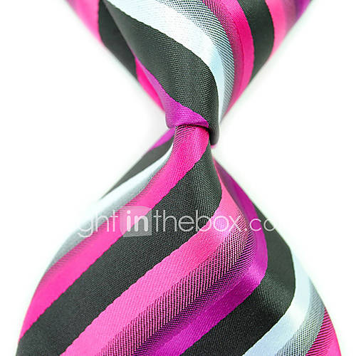 Mans Fashion Stylish Oblique Stripes Woven Tie Necktie