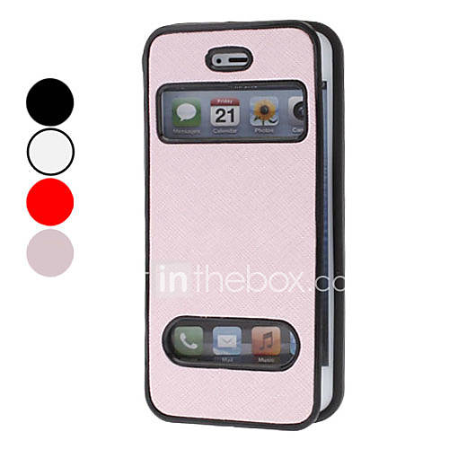 Litchi Pattern Clamshell Design TPU Full Body Case for iPhone 5 (Assorted Colors)