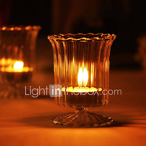 Simple Wine Glass Shaped Candle Holder