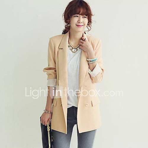 Womens Tailored Collar Double Breast Blazer