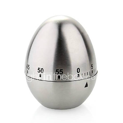 Egg Stainless Steel 60 Minute Kitchen Timer