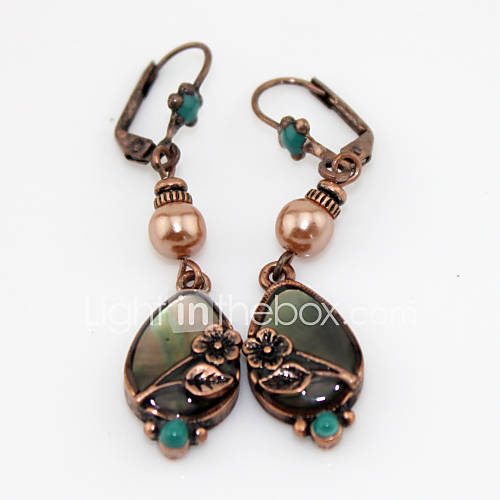 Pretty Alloy With Pearl Drop Earrings