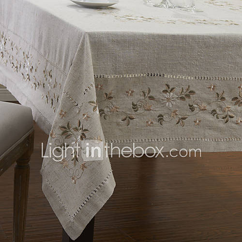 Floral Classic Linen Table Cloths