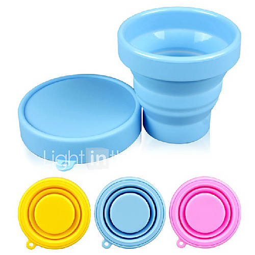 Color Silicone 170ml Folding Cup (Random Color)