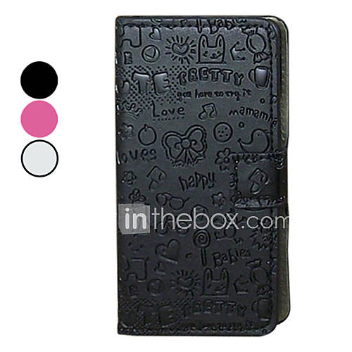 Cartoon Design PU Leather Full Body Case for Samsung Galaxy S2 I9100