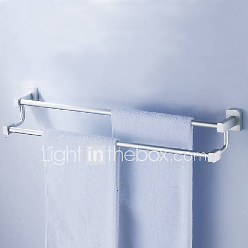 25 Inch Double Towel Bar Aluminum Magnesium Alloy