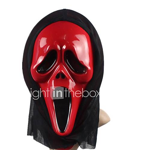 Screaming Red PVC Halloween Mask