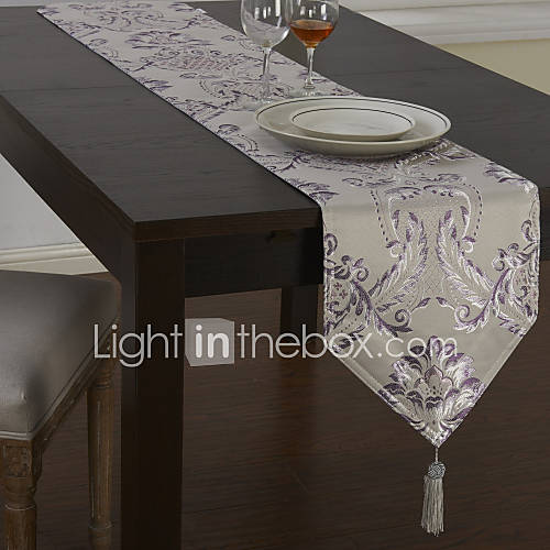 Country Purple Floral Table Runners