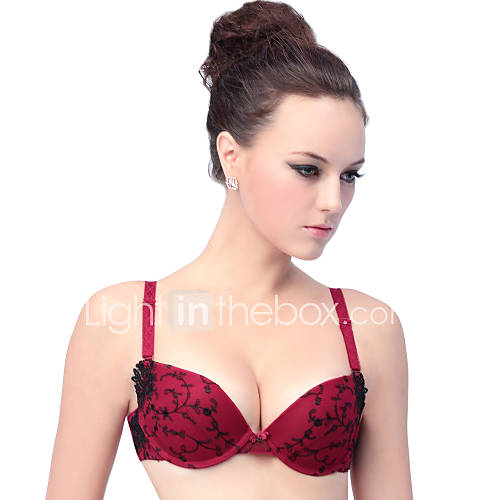 Ladys Red Shivering Push up Bra