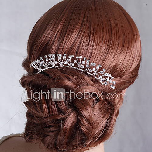 Fabulous Alloy Hand made Hair Combs with Rhinestone for Wedding/Special Occasion Headpieces