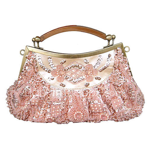 Fashion Leatherette With Beading Evening Handbags/ Top Handle Bags More Colors Available