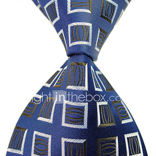 Mans Trendy Stylish Stripes Woven Tie Necktie