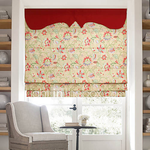 Spring Coming Roman Shade With Valance