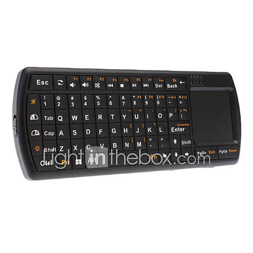 Ultra Mini Bluetooth 3.0 Wireless Keyboard with Touchpad and Flashlight for PC/Tablet/Smart Phone