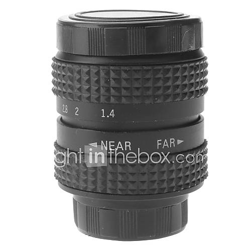 25mm F1.4 CCTV Lens on Micro 1/2 C (Black)