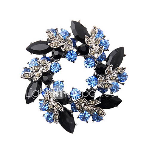 Fashion Gun Color Plated Alloy With Crystal/Rhinestone Brooch(More Colors)