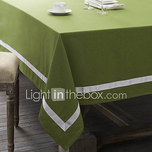 White Line Bi Color Table Cloth