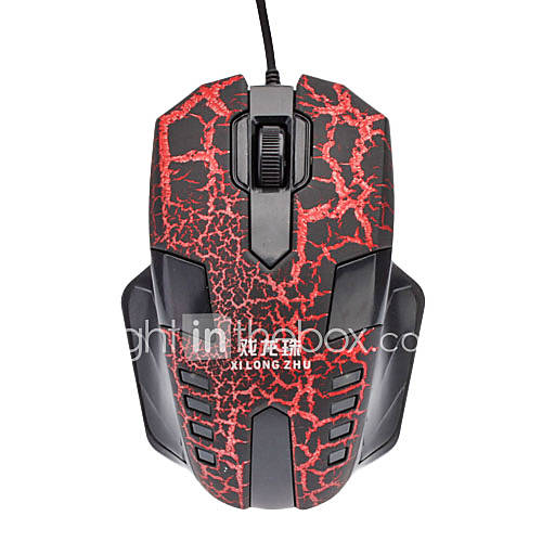 X9 High Definition Optical Wheel Gaming Mouse With Fissure Print(1000DPI)