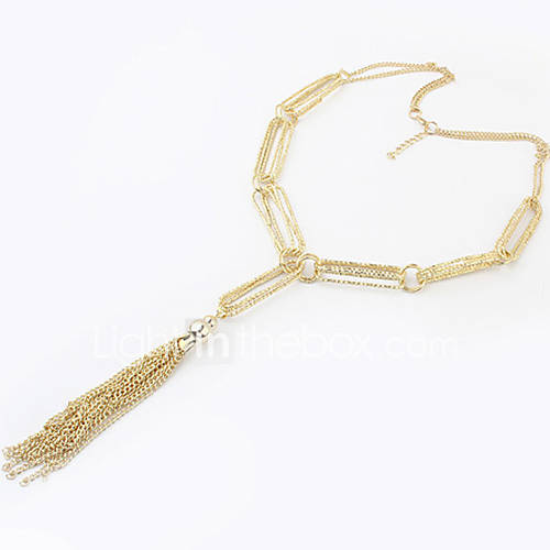 Fashion Alloy With Metal Chain Womens Necklace