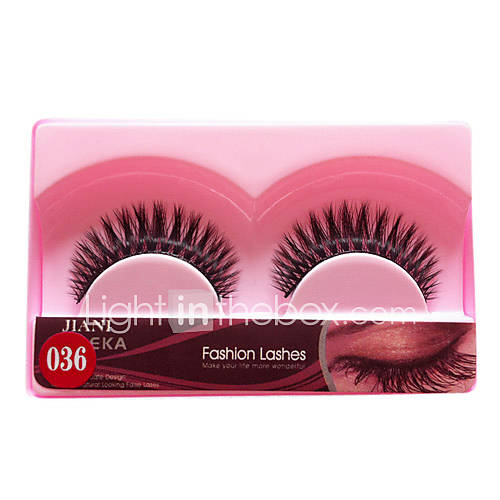 10 Pairs European Black High class Fiber False Eyelashes JN036