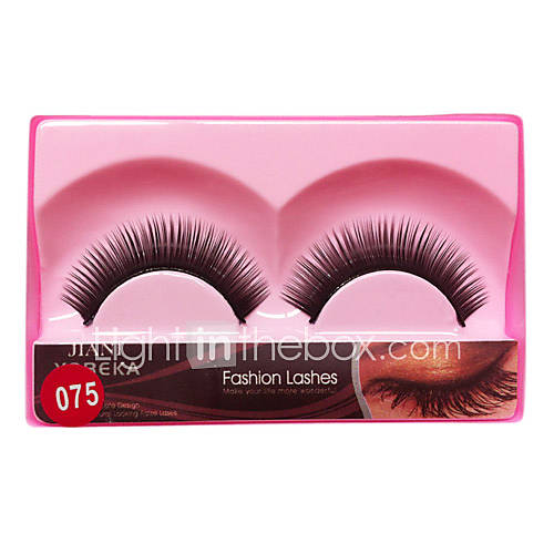 1 Pairs European Black High class Fiber False Eyelashes JN 075