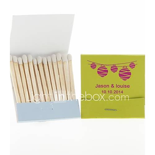 Personalized Matchbooks Lanterns Set of 12 (More Colors)