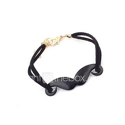 Charming Alloy/Leatherette With Moustache Womens Bracelet(More Colors)