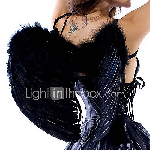 Sexy Women Black Feather Angel Wings(1 Pieces)