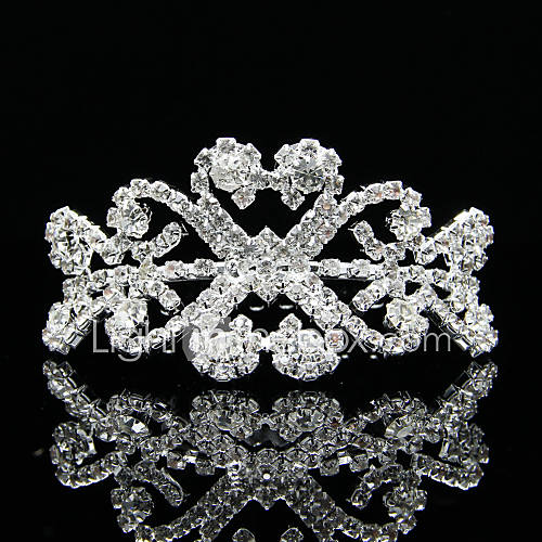 Special Bridal Alloy Tiara with Rhinestone Wedding/Special Occasion Headpieces