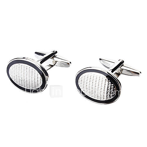 Oval Enamel Cufflinks