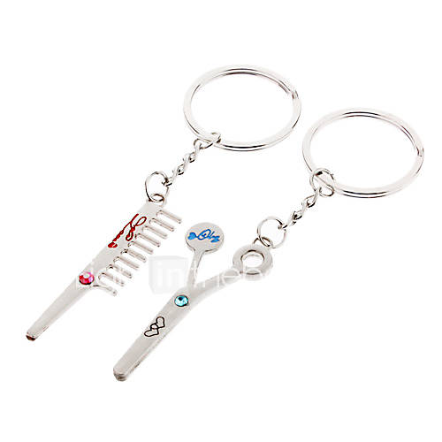 A Pair Lover Keychain (Comb Scissor)