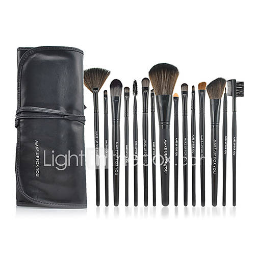 15Pcs Black High grade Professional Makeup Brush Set